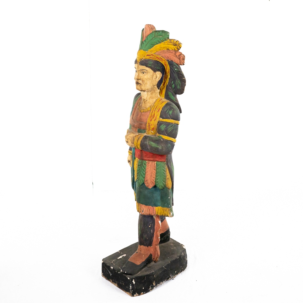 Cigar Store Advertising Wood Indian