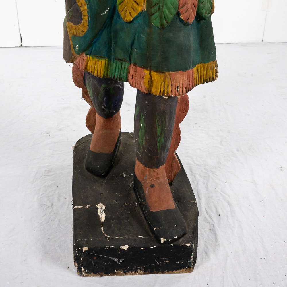 Cigar Store Advertising Wood Indian