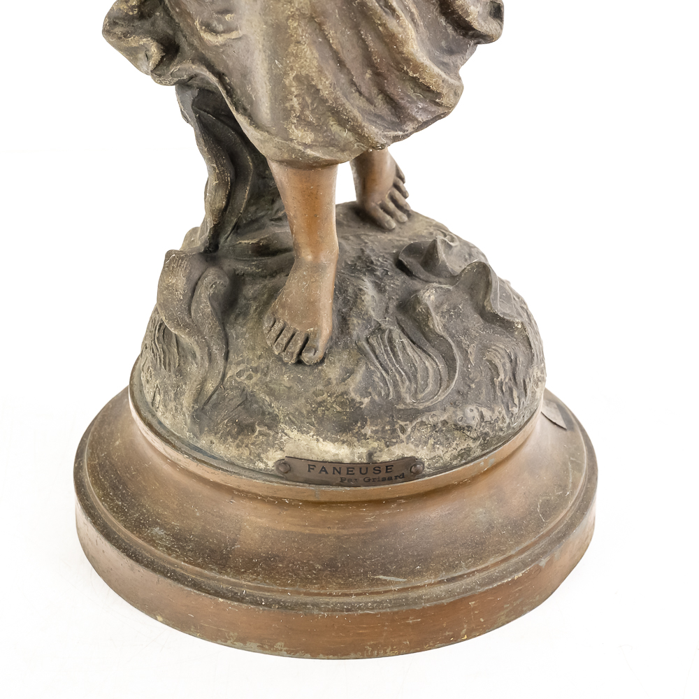 Art Nouveau Young Woman Sculpture