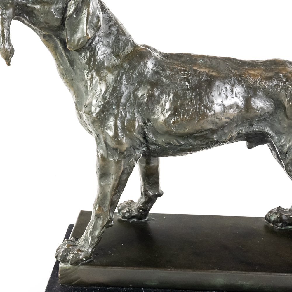 Hunting Dog Bronze Sculpture
