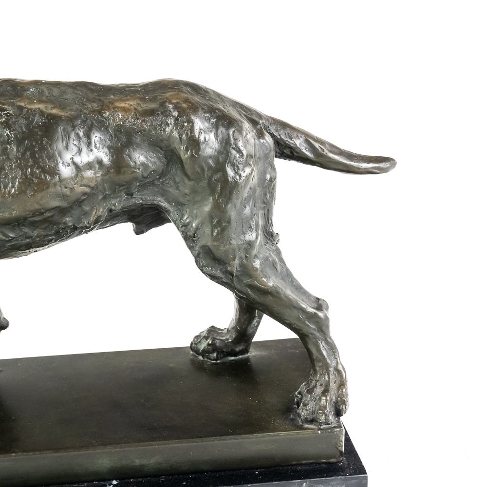 Hunting Dog Bronze Sculpture
