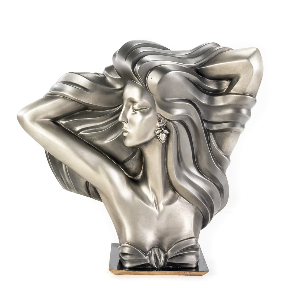 "The Model" Art Deco-Style Bust Sculpture