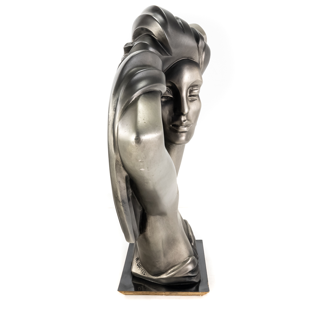 "The Model" Art Deco-Style Bust Sculpture