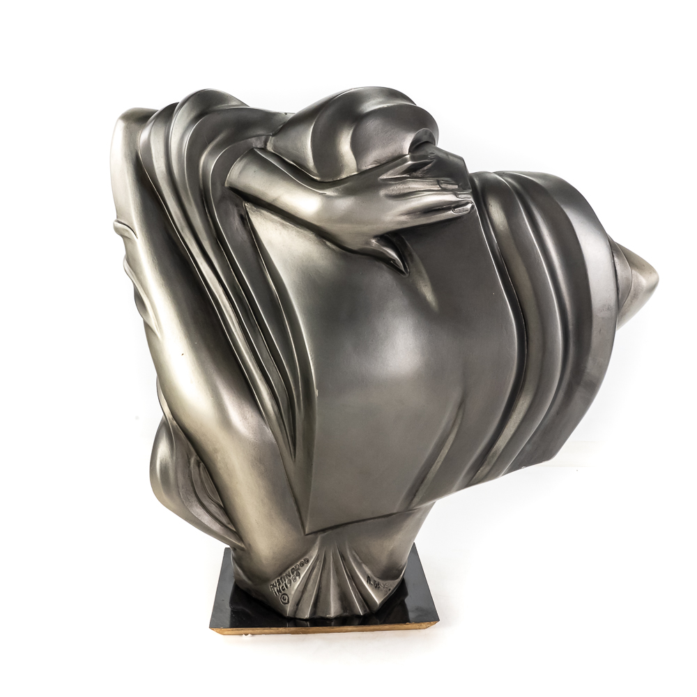 "The Model" Art Deco-Style Bust Sculpture