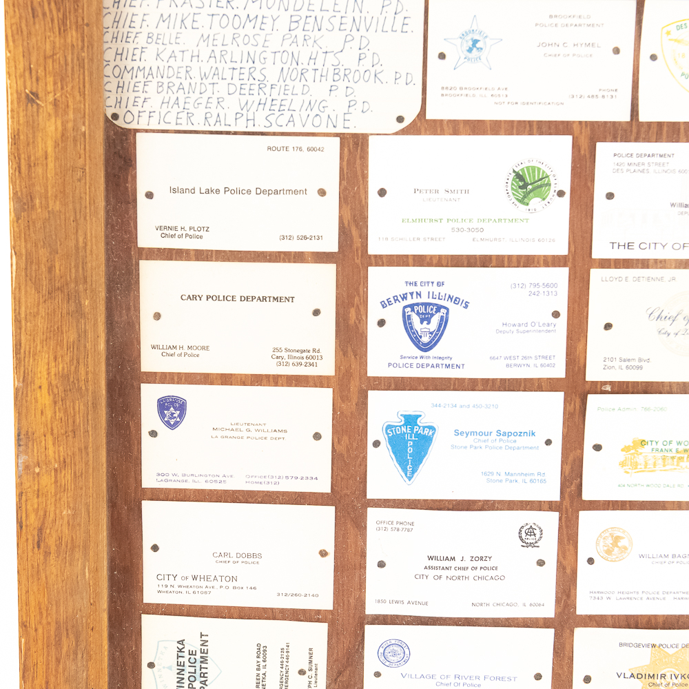 Vintage Chicagoland Law Enforcement Business Cards