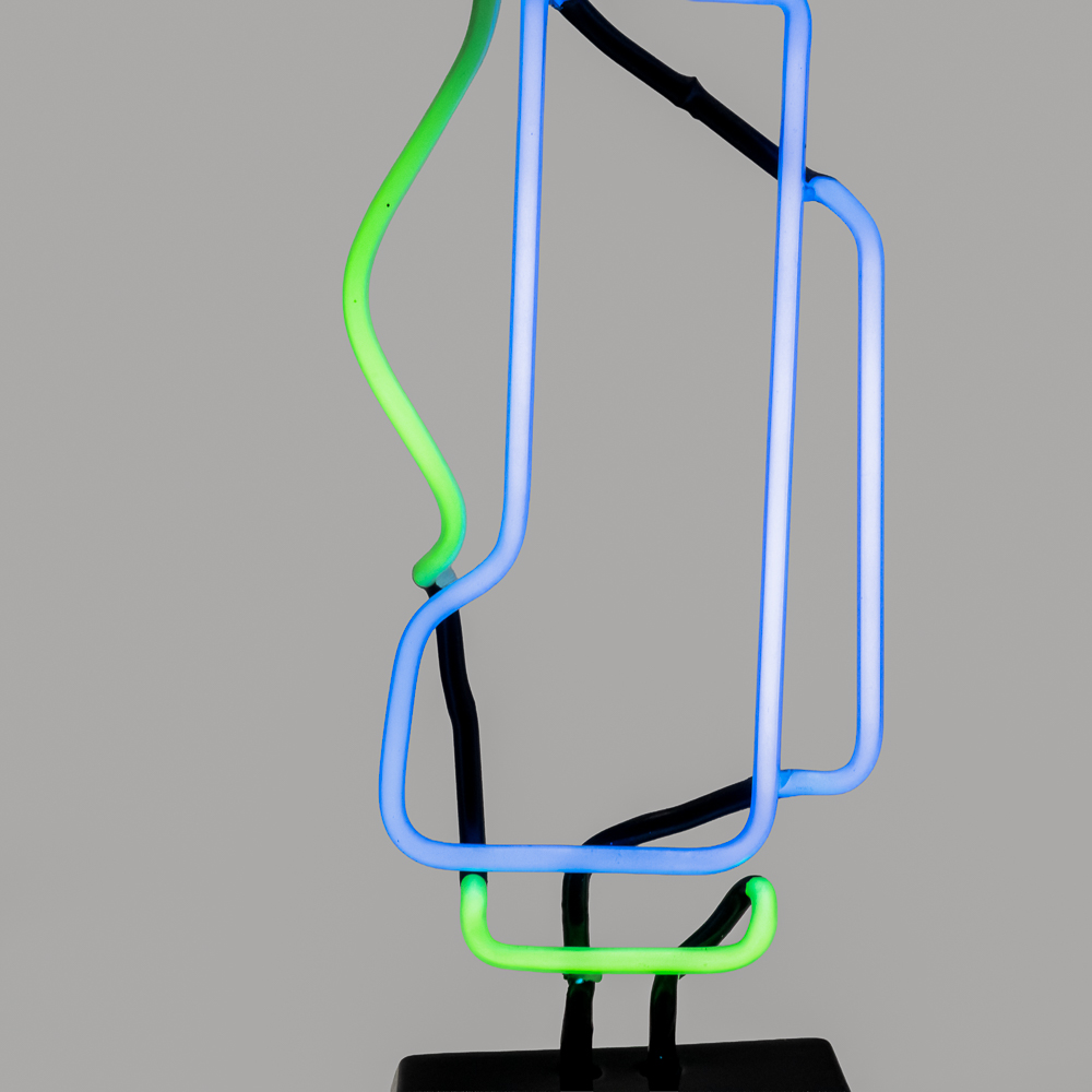 Golfer-Themed Neon Sign