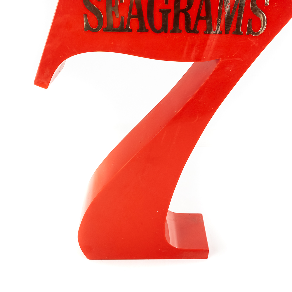 Vintage Seagram's 7 Crown Whiskey Display Sign
