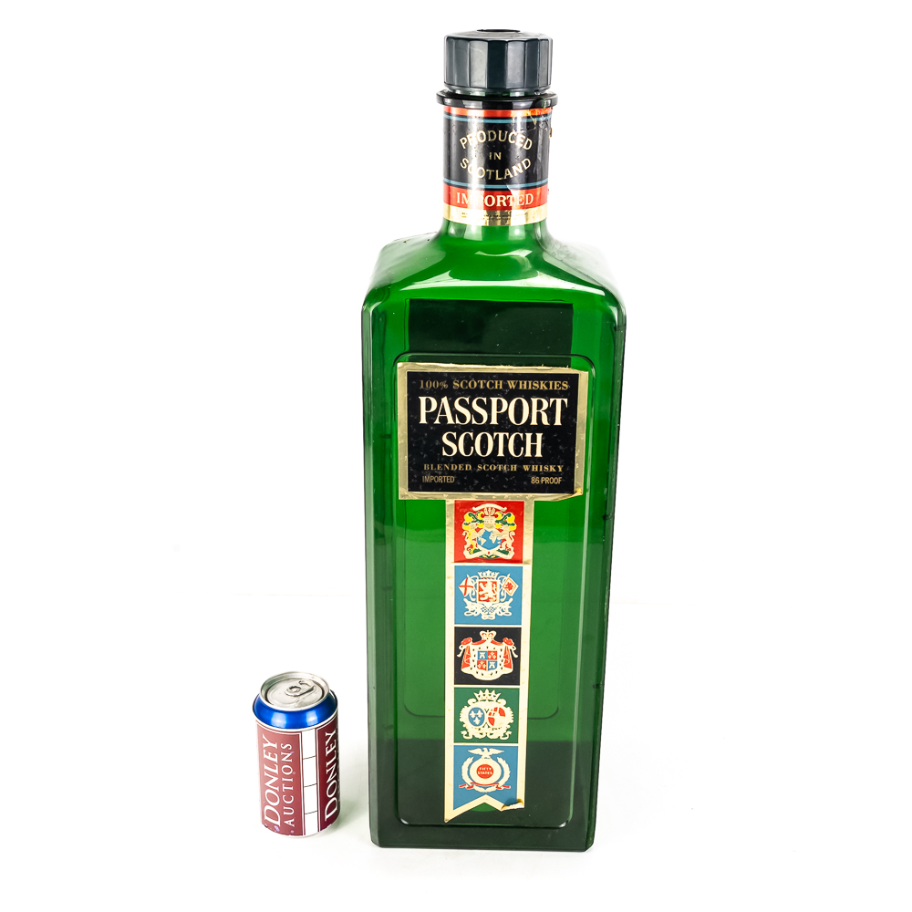 Vintage Passport Scotch Giant Bottle Display