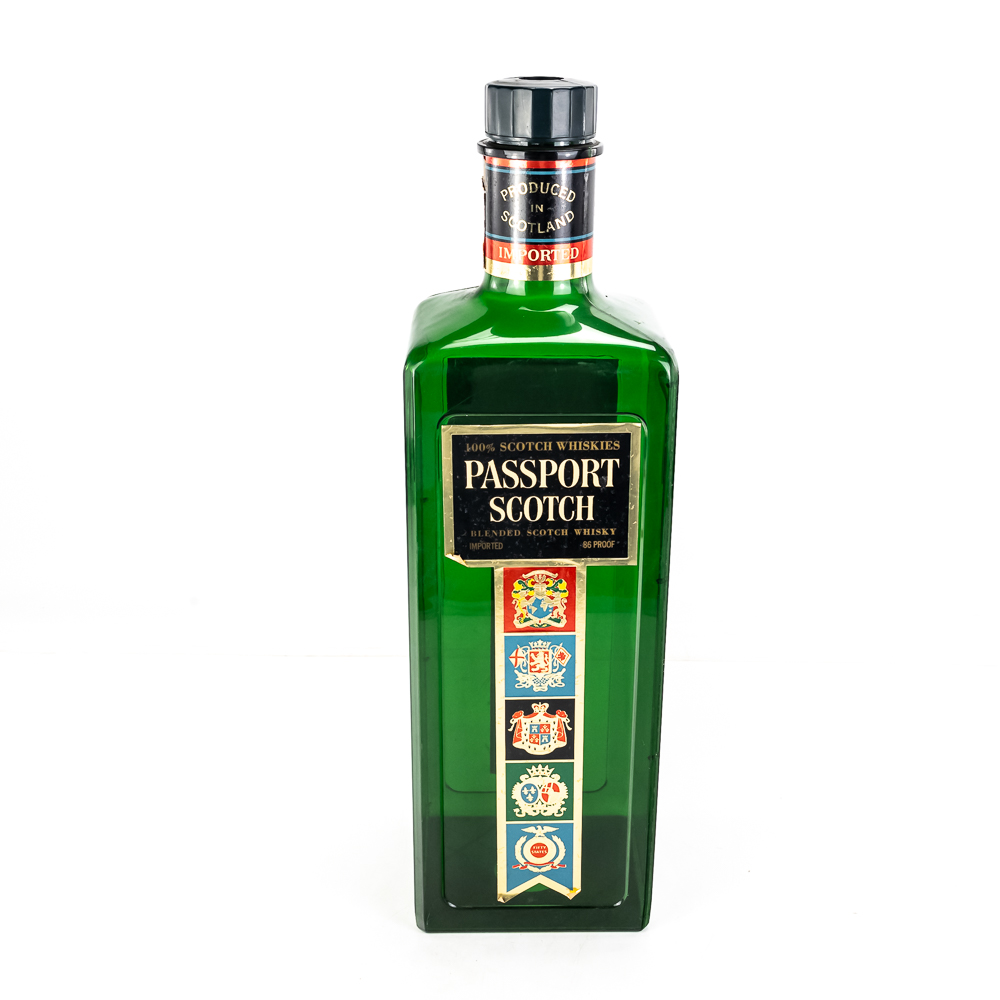 Vintage Passport Scotch Giant Bottle Display
