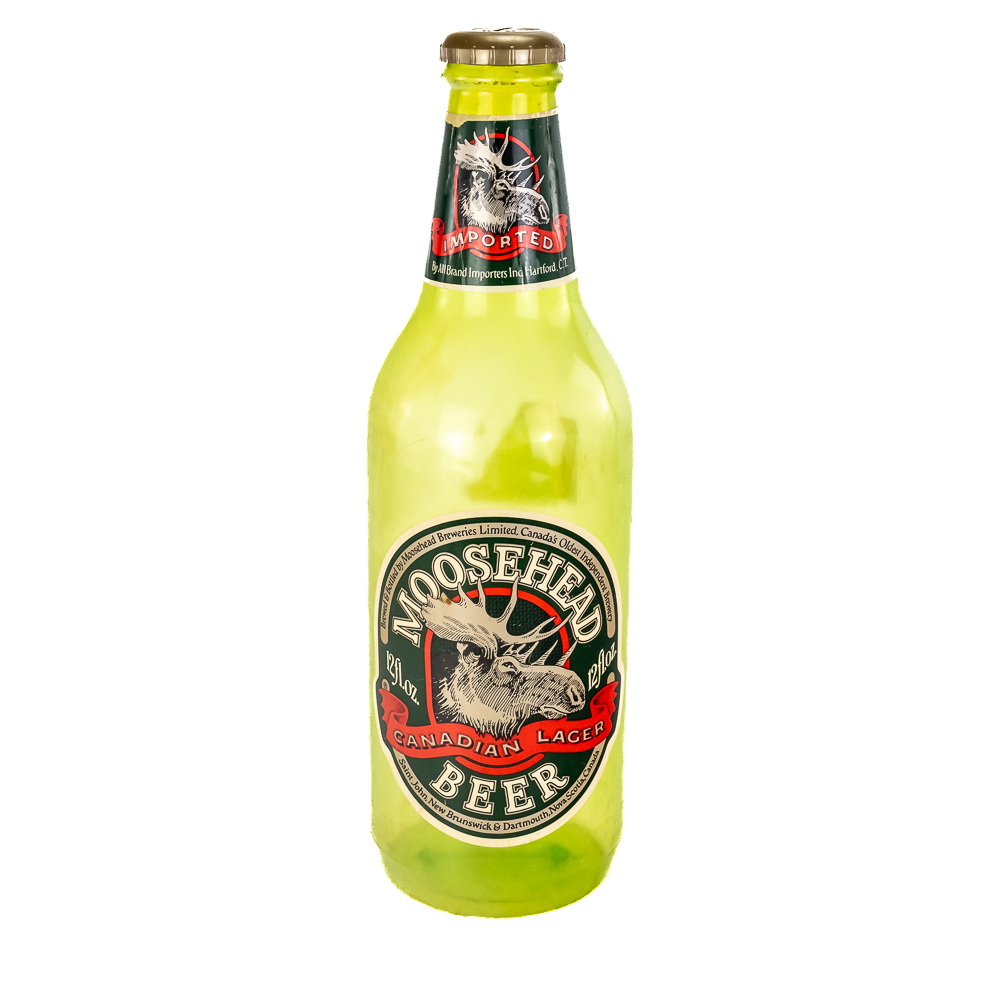 Moosehead Plastic Beer Bottlle Coin Bank