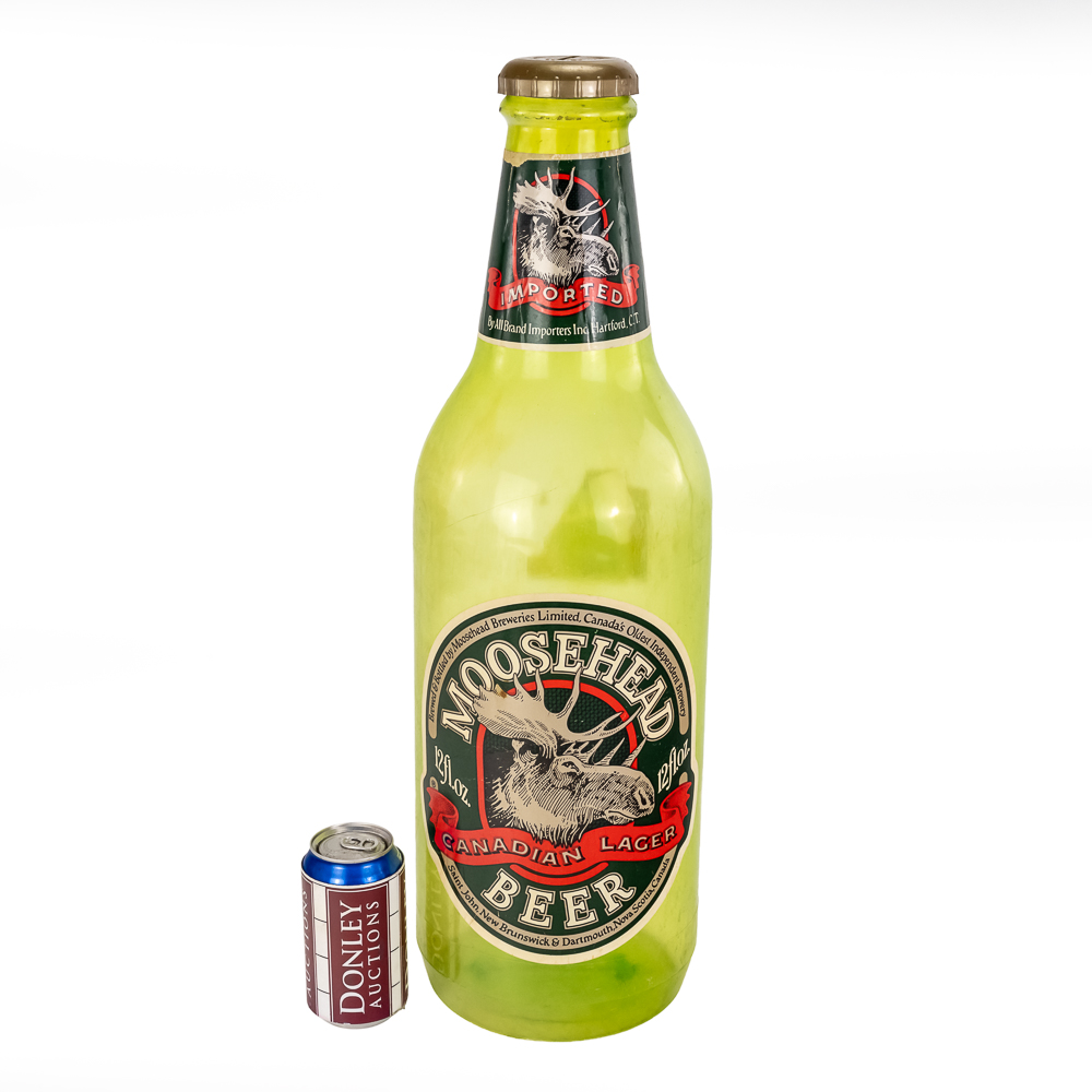 Moosehead Plastic Beer Bottlle Coin Bank