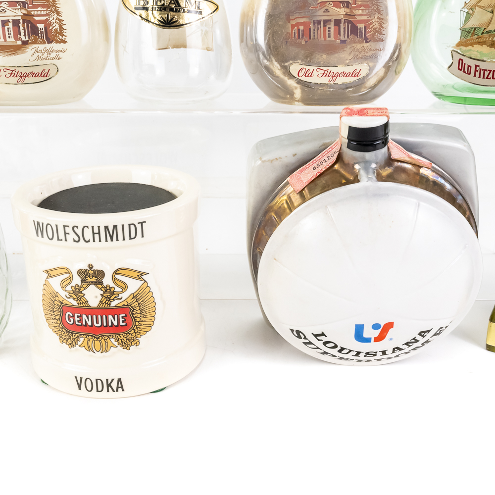 (10) Vintage Empty Decanters