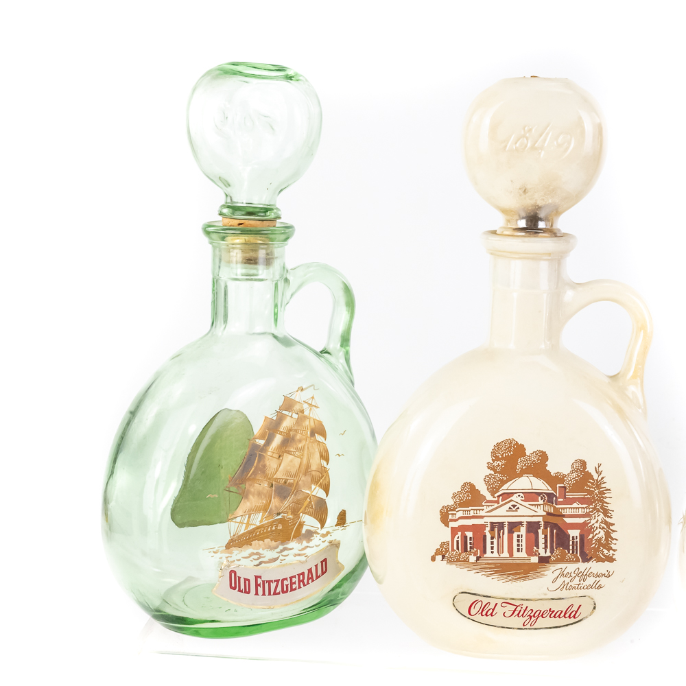 (10) Vintage Empty Decanters