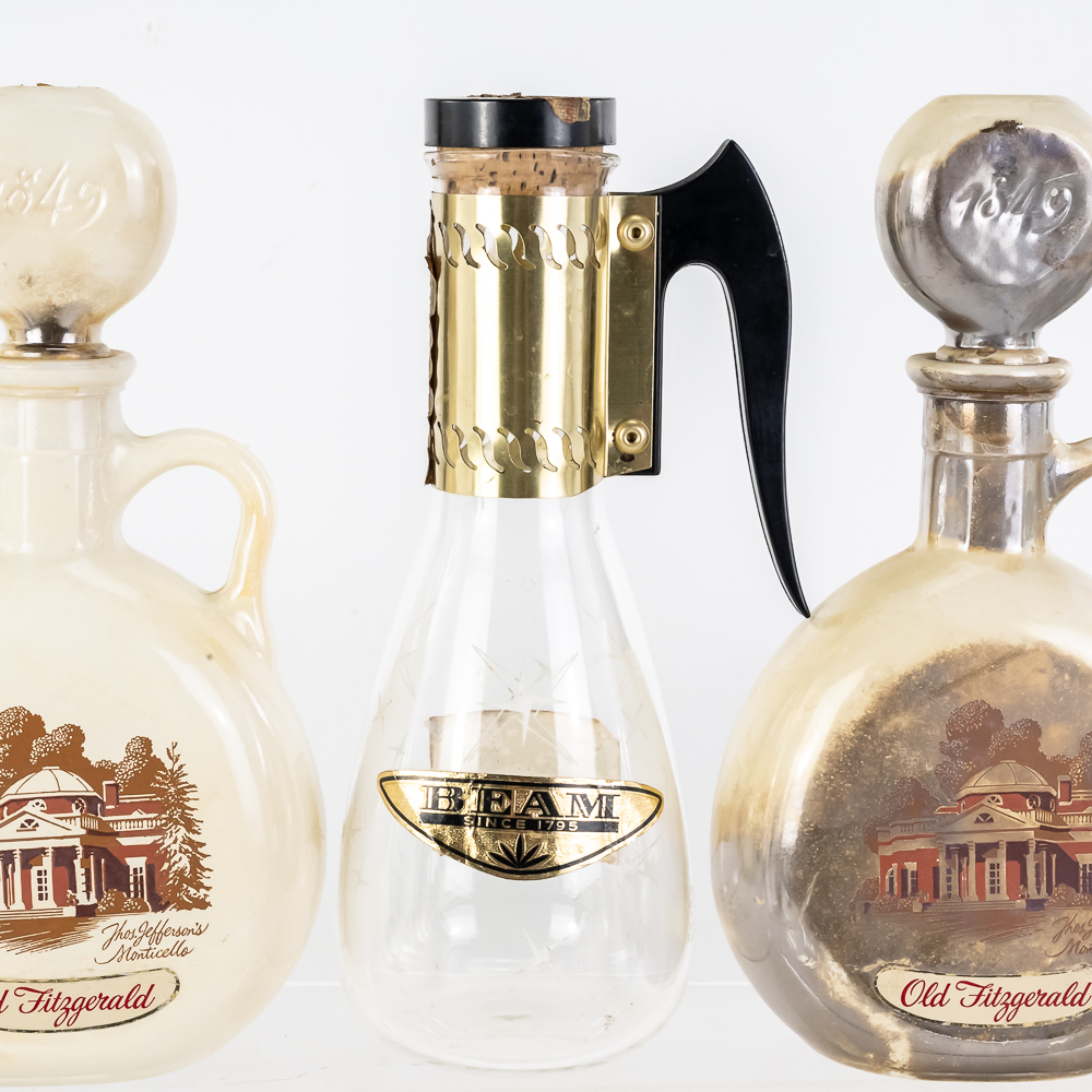 (10) Vintage Empty Decanters