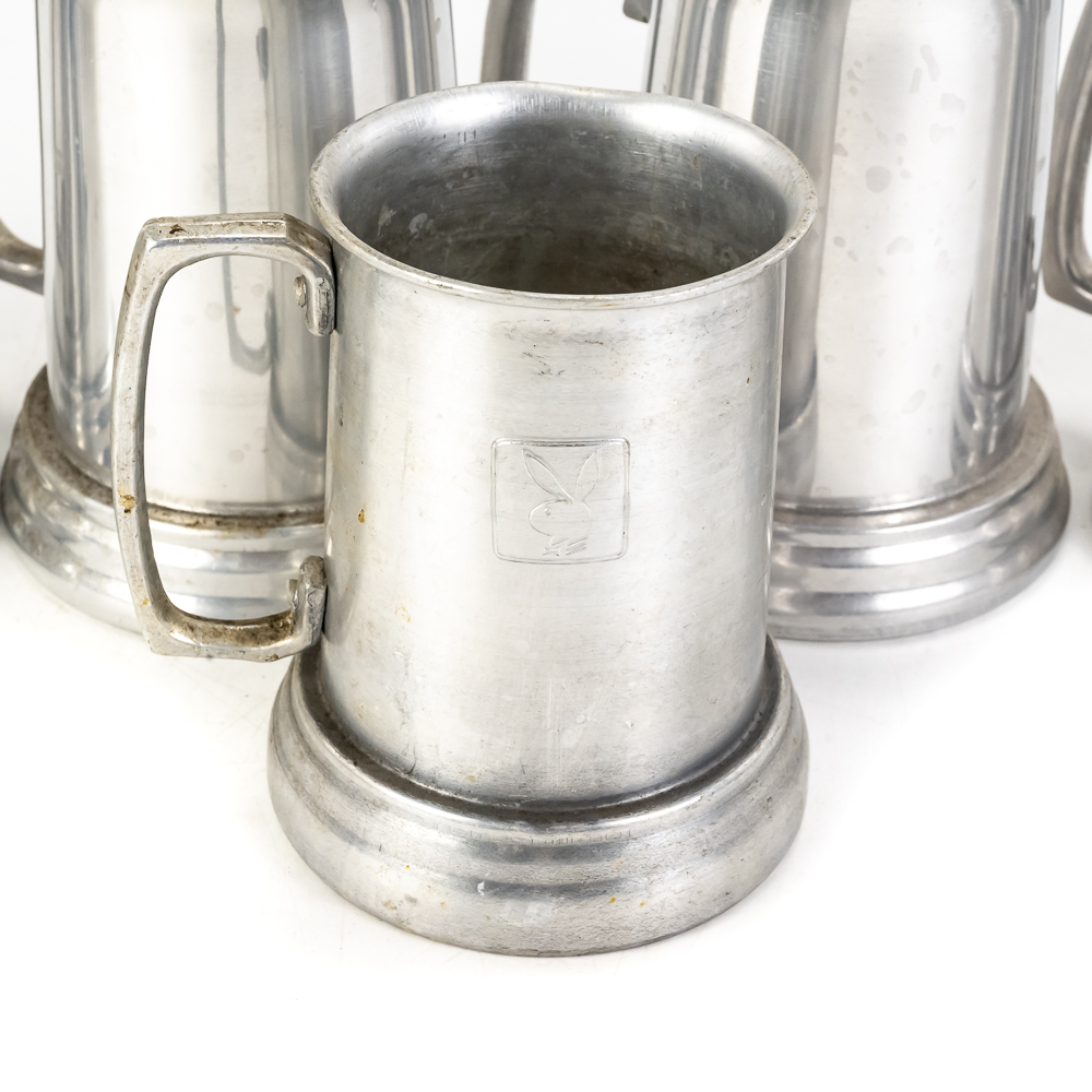 (5) Aluminum Beer Mugs