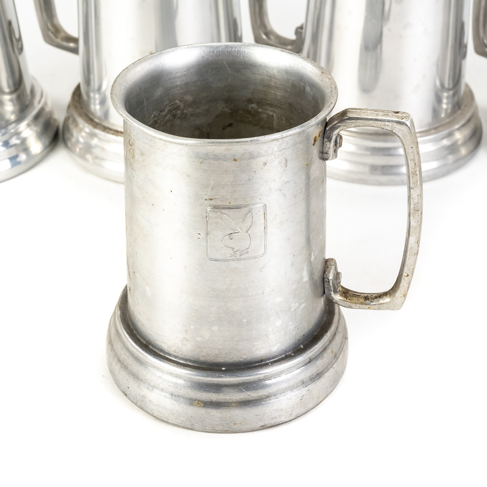 (5) Aluminum Beer Mugs
