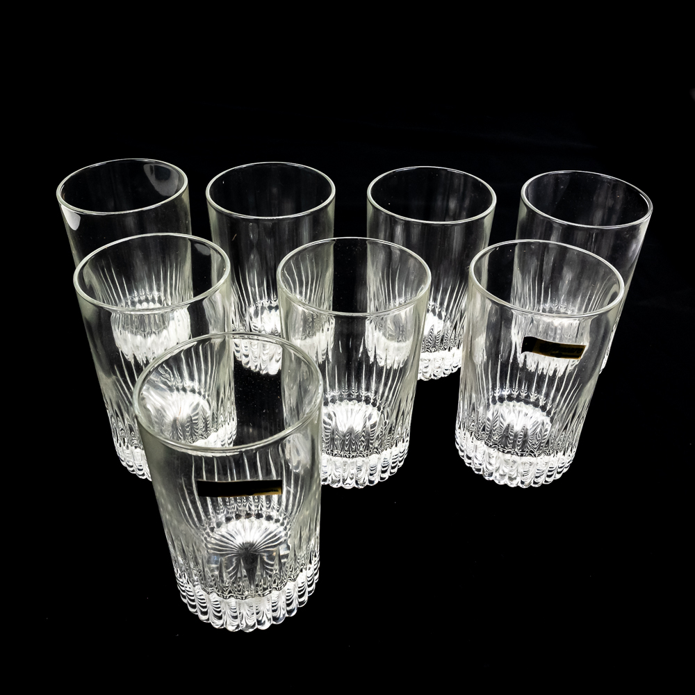 Set of Eight Tiffinware Cut Glass Tumblers