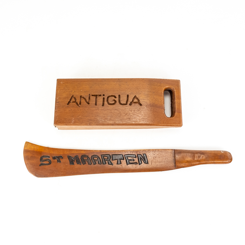 Folding Wooden Mancala Board Game and Machete