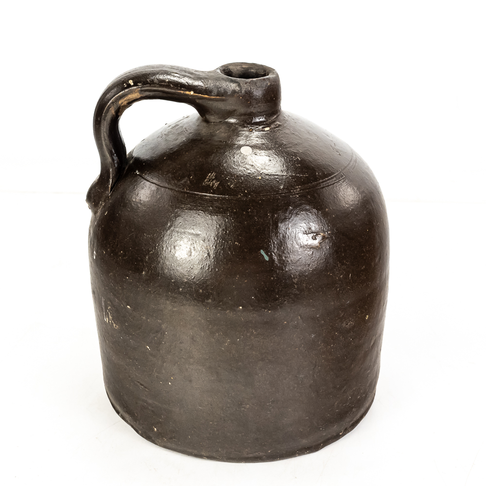 Antique "Beehive" Stoneware Jug 9"