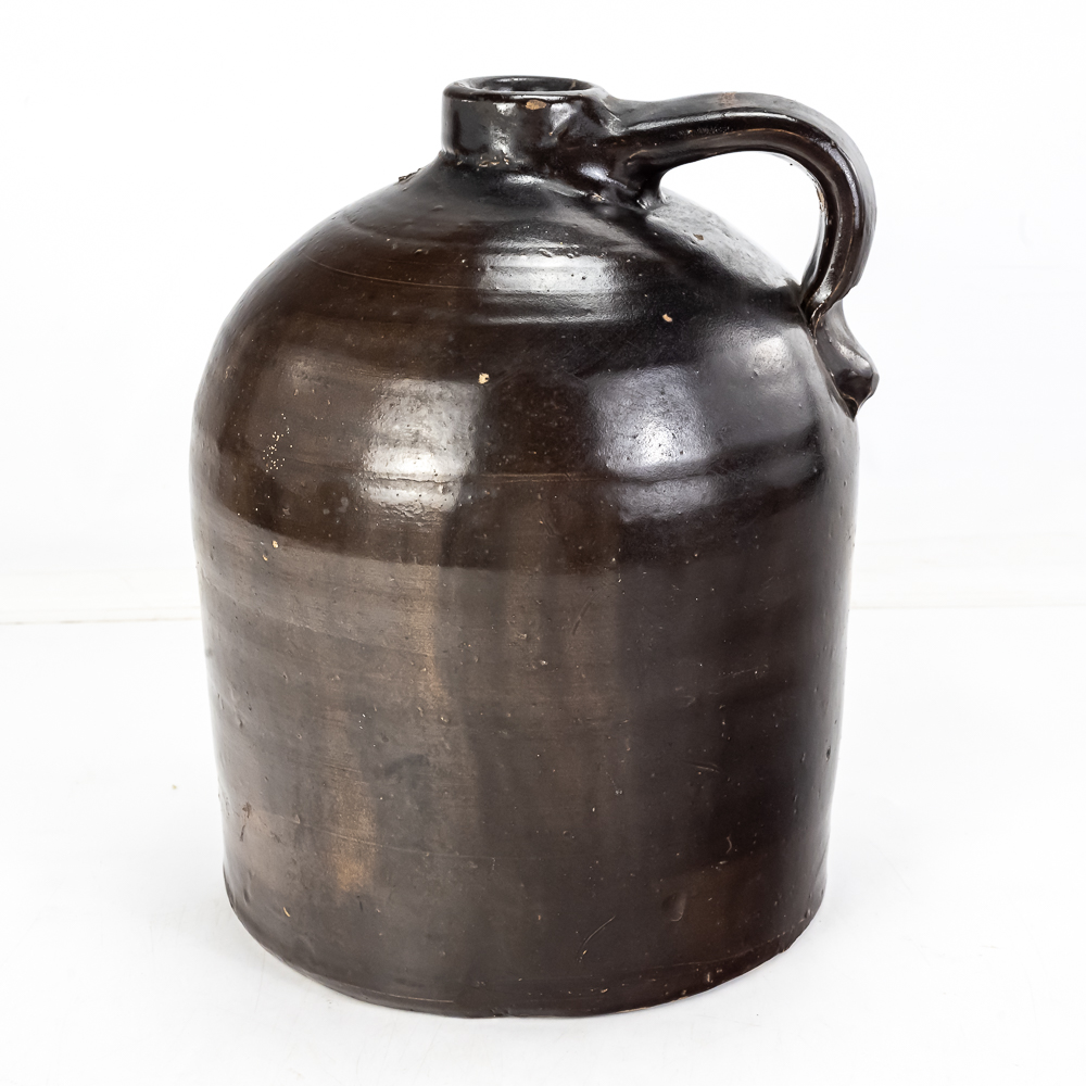 Antique "Beehive" Stoneware Jug 11"