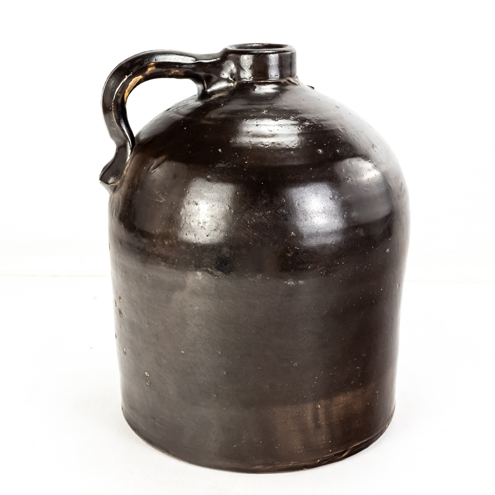 Antique "Beehive" Stoneware Jug 11"