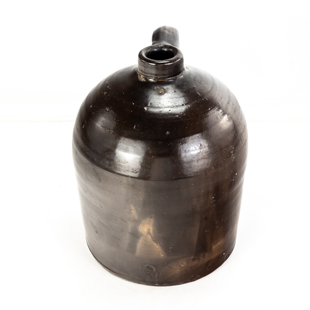 Antique "Beehive" Stoneware Jug 11"