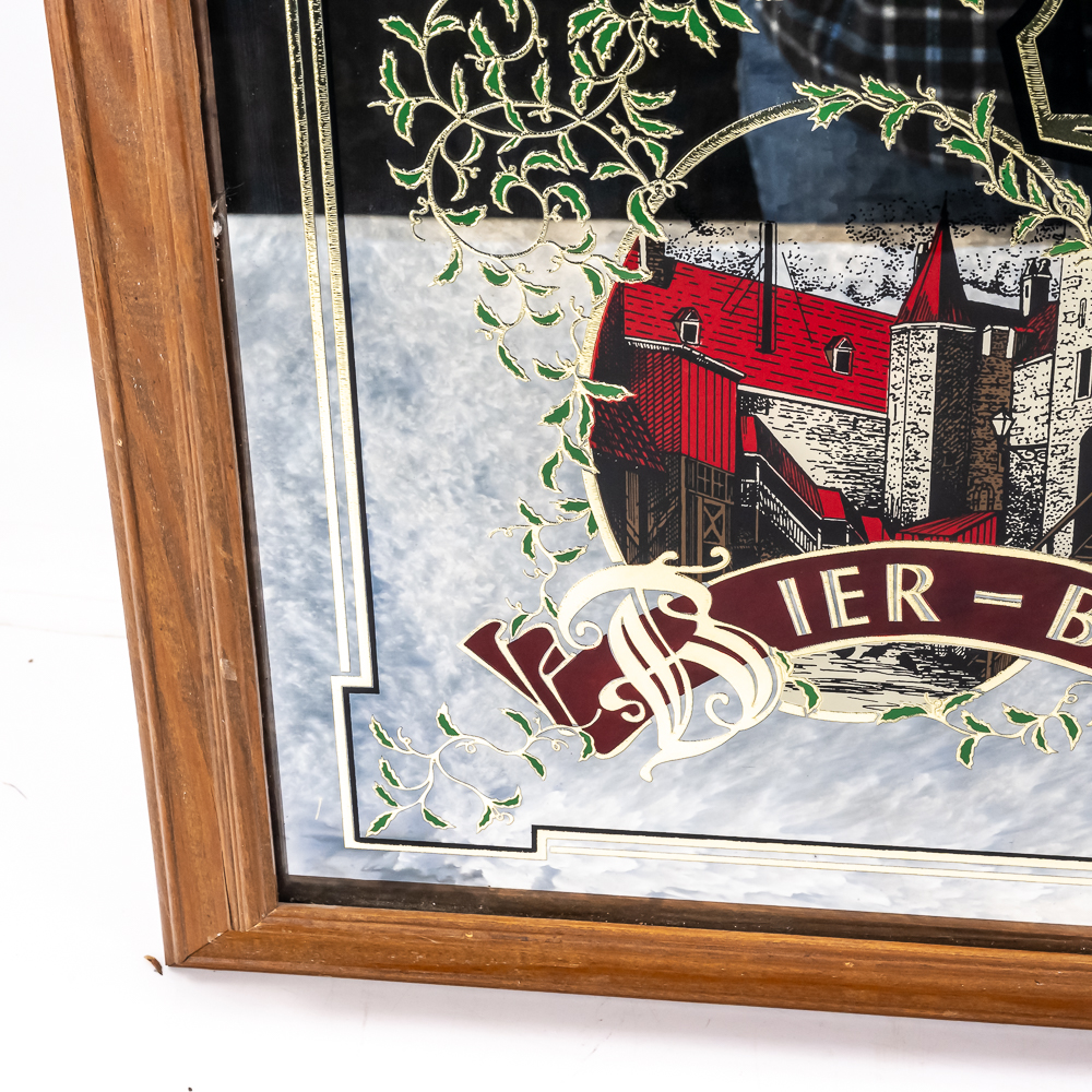 Vintage Heineken Framed Bar Mirror