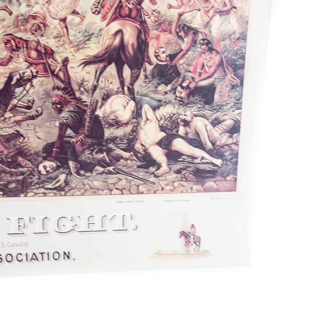 Anheuser-Busch "Custer's Last Fight" Litho Ad