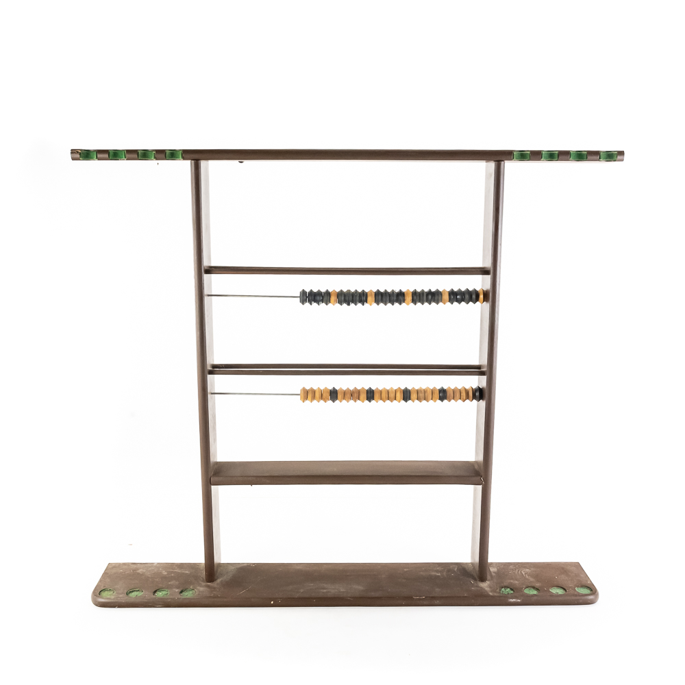 Billiards Cue Rack/Scorekeeper Combo Unit