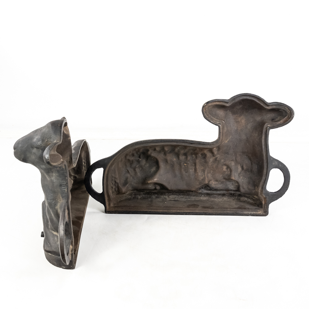 Vintage Cast Iron Lamb Cake Mold