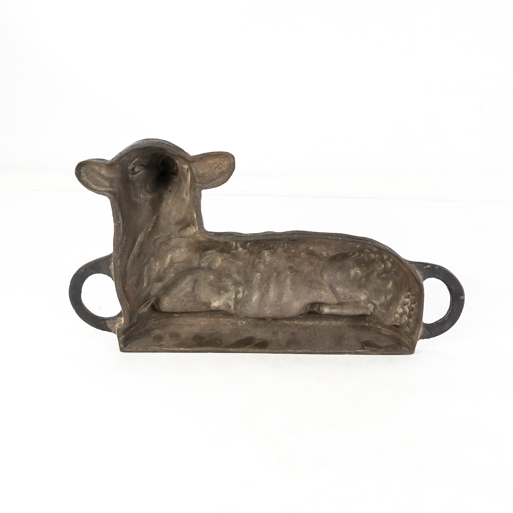 Vintage Cast Iron Lamb Cake Mold