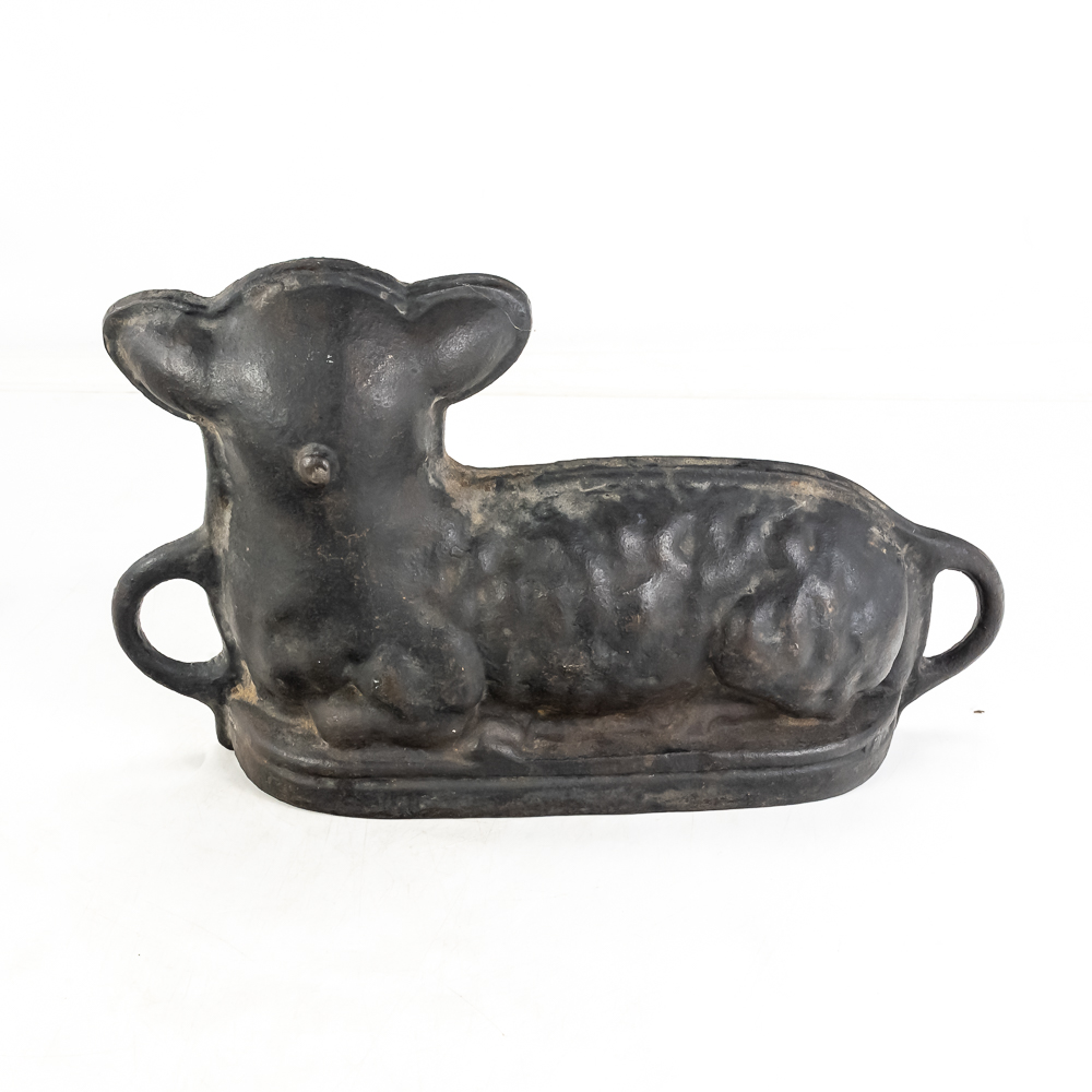 Vintage Cast Iron Lamb Cake Mold