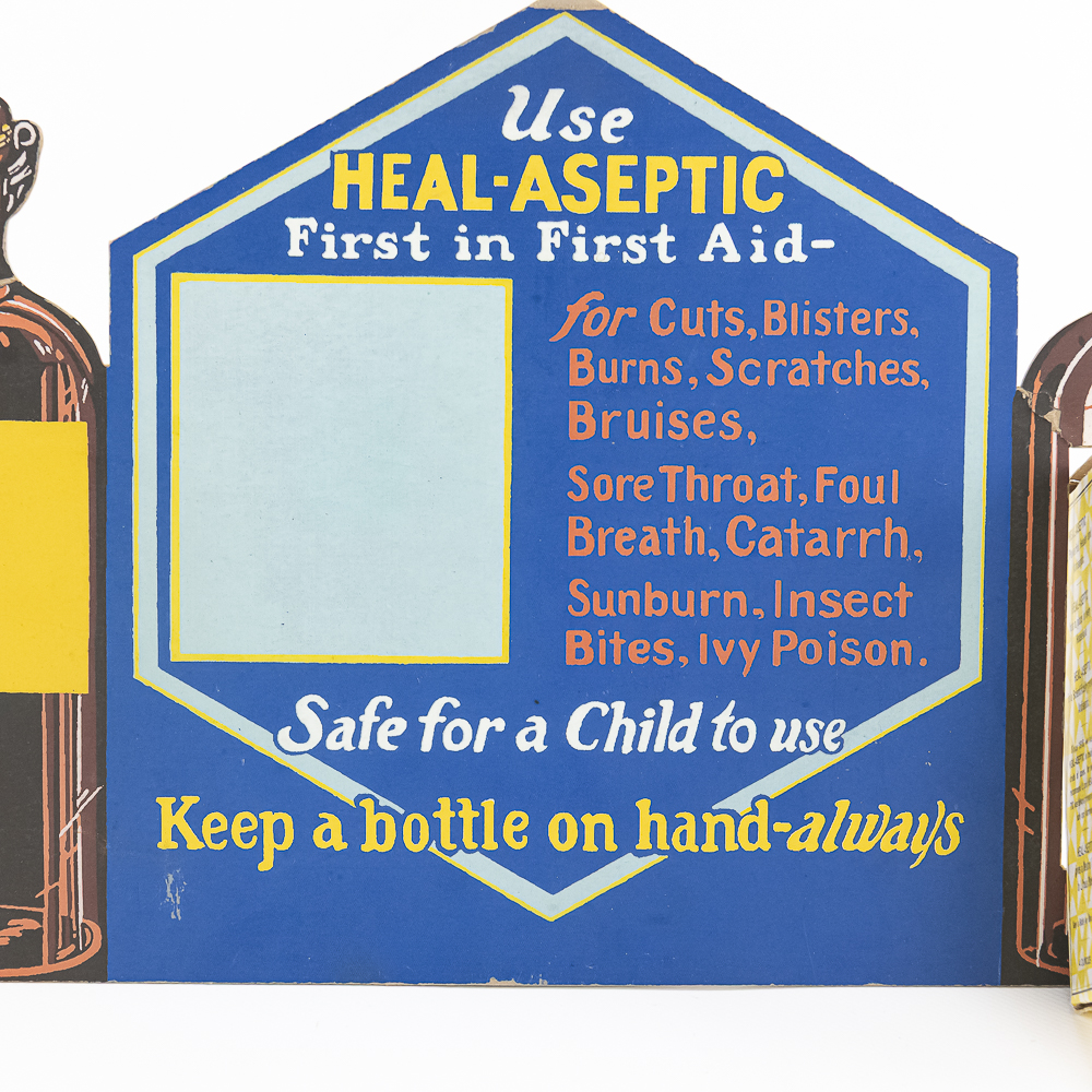 Vintage Heal-Aseptic Kalasign Store Display Sign