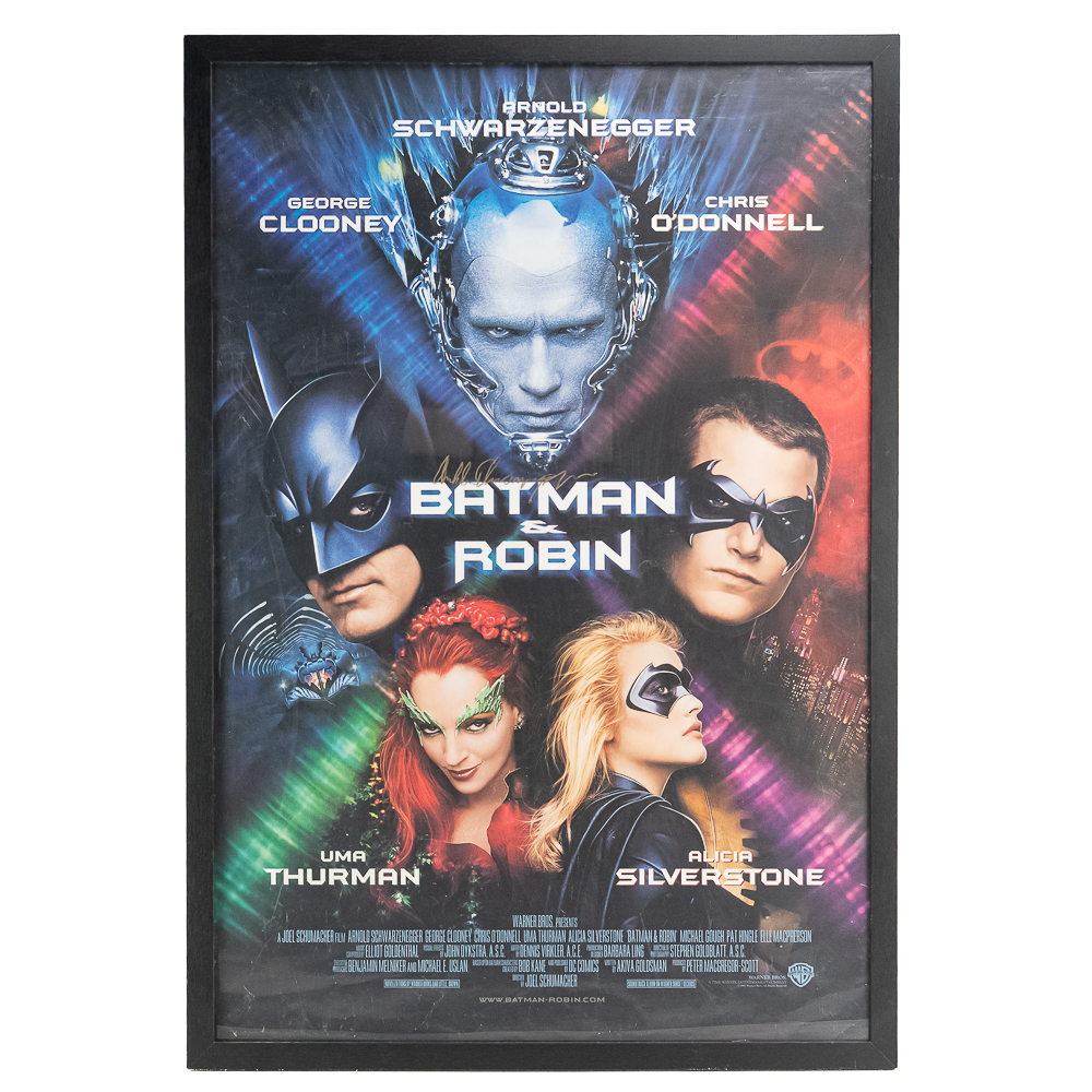 Arnold Schwarzenegger Signed Batman & Robin Poster