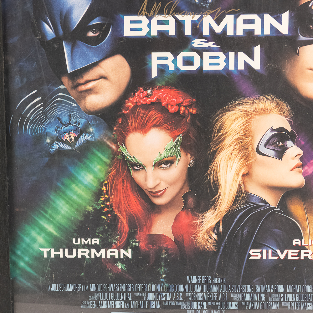Arnold Schwarzenegger Signed Batman & Robin Poster