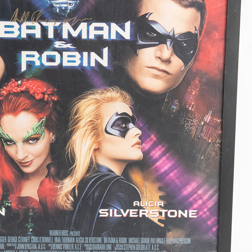 Arnold Schwarzenegger Signed Batman & Robin Poster