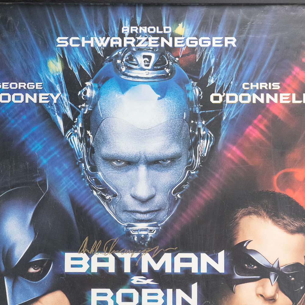 Arnold Schwarzenegger Signed Batman & Robin Poster