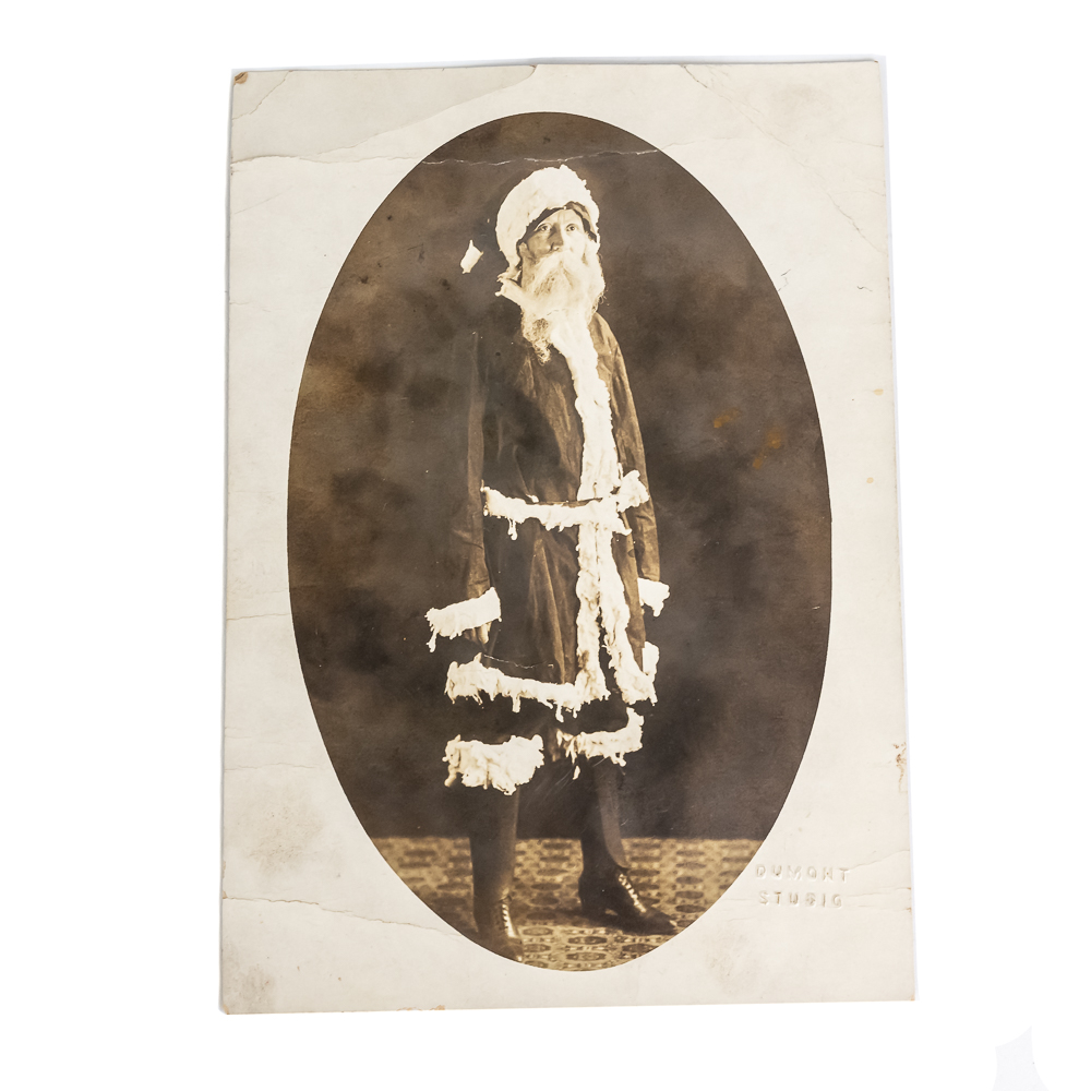 Vintage Santa Claus Cabinet Card Portrait