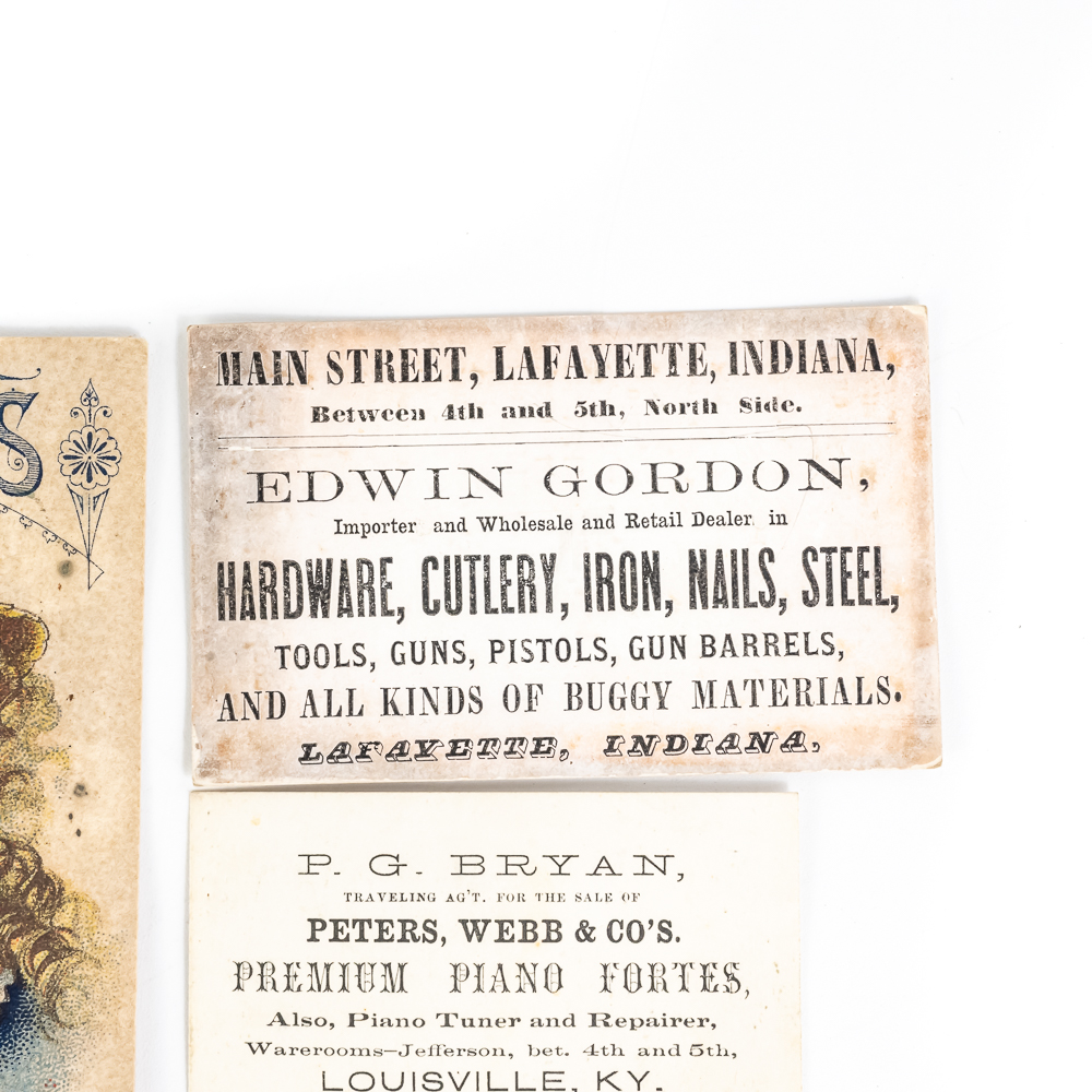 (4) Collection of 19th C American Advertising