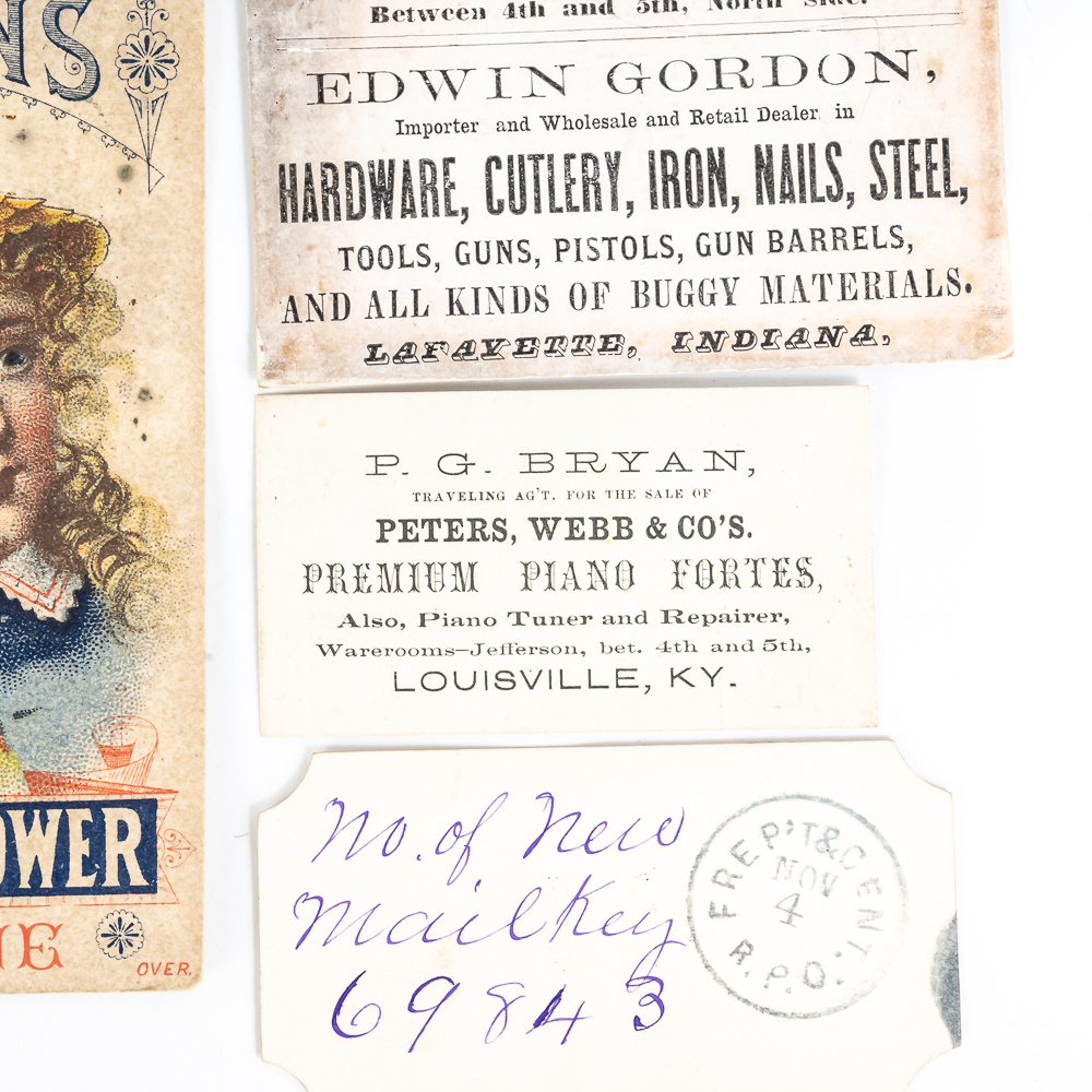 (4) Collection of 19th C American Advertising