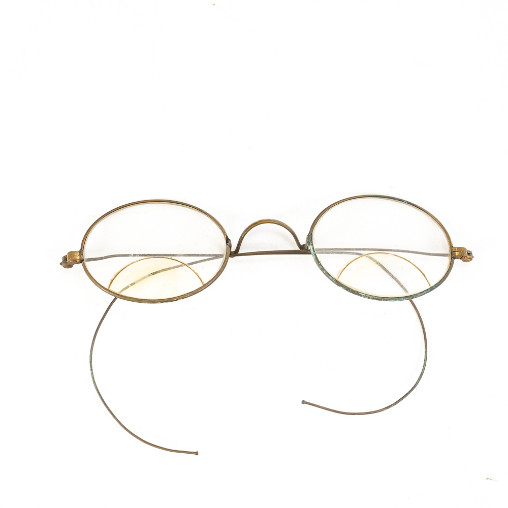 (2) Antique Wire-Rim Spectacles