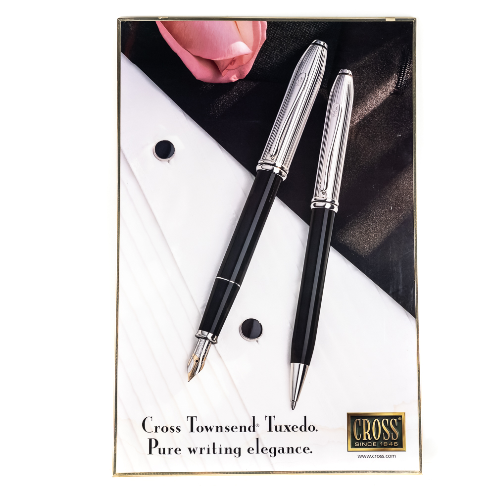 (4) Vintage Cross/Parker Fountain Pen Advertising