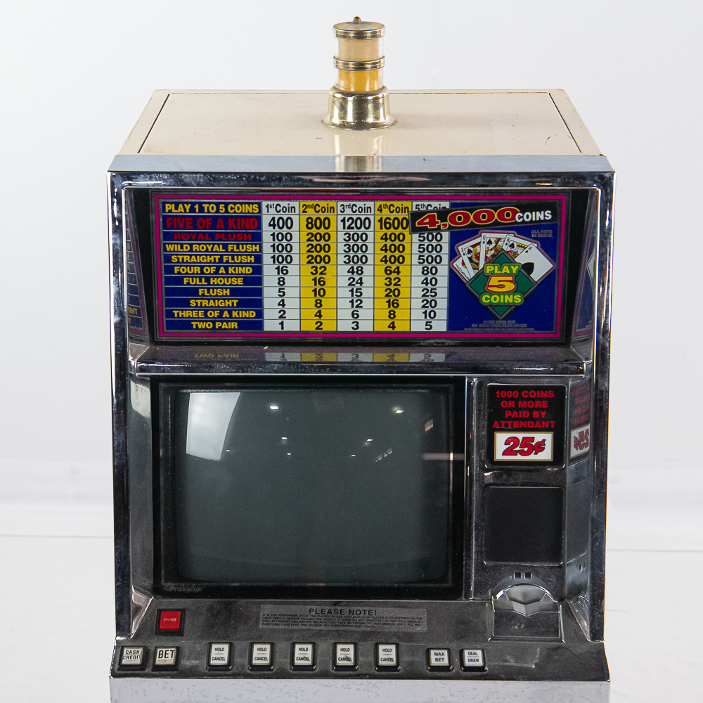 Vintage Video Joker Poker Gaming Machine 25c