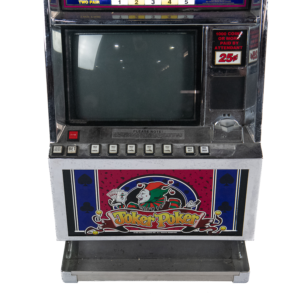 Vintage Video Joker Poker Gaming Machine 25c