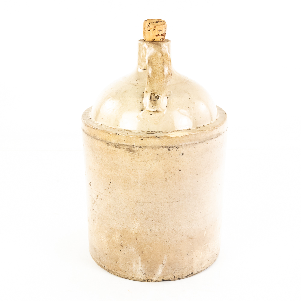Antique Macomb Stoneware Crock Jug