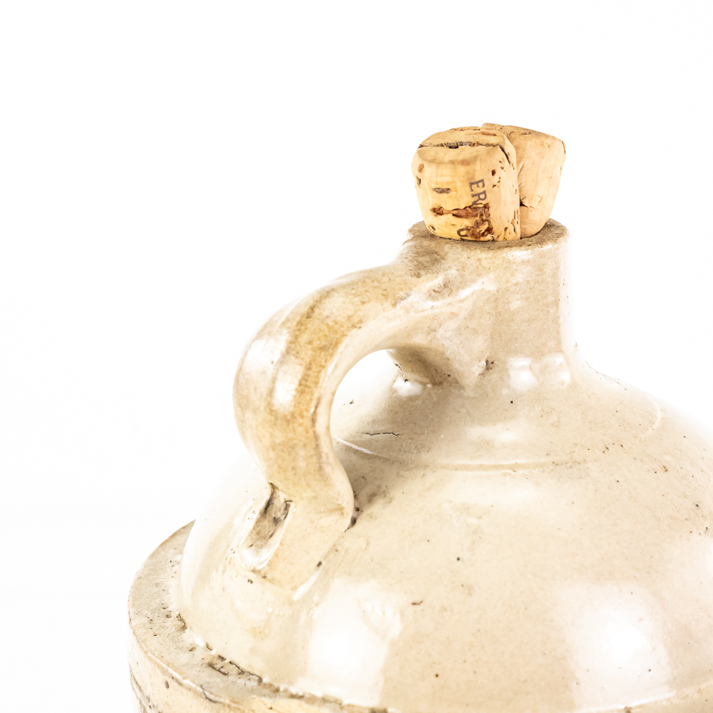 Antique Macomb Stoneware Crock Jug