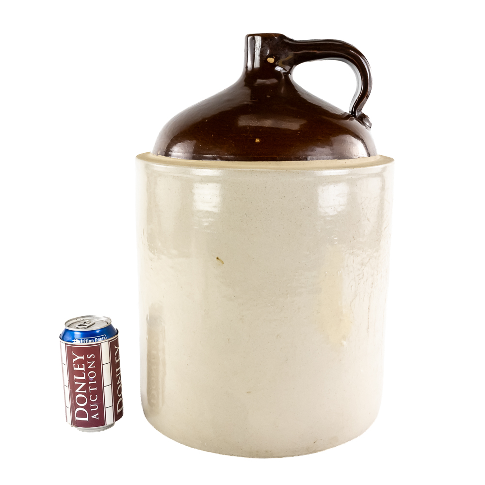 Antique Western Stoneware 5-Gallon Two-Tone Jug