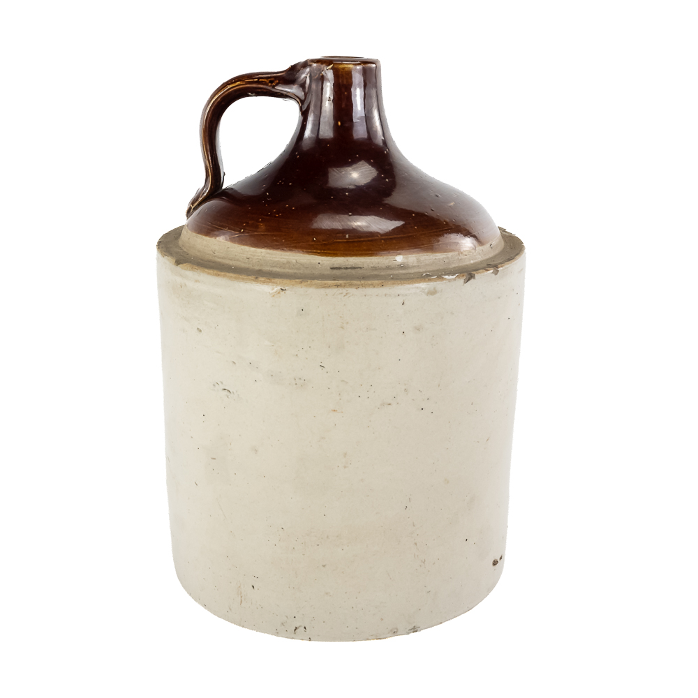 (2) Antique 1/2 & 2-Gallon Stoneware Jugs