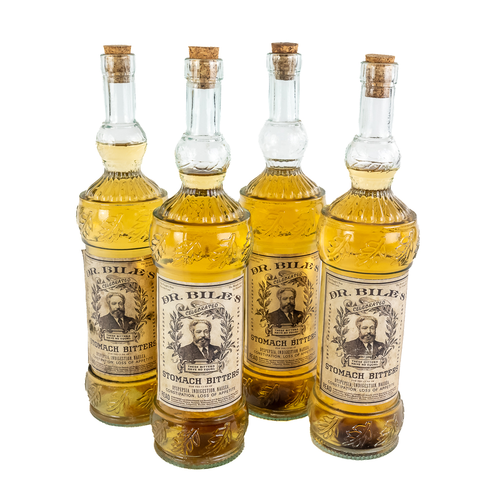 (4) Dr. Biles' Stomach Bitters Medicinal Tonic