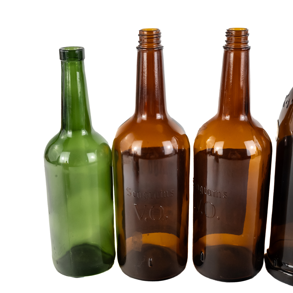 (7) Vintage Whiskey Bottles